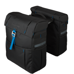 Tas dubbel black spark blue adapter Mik